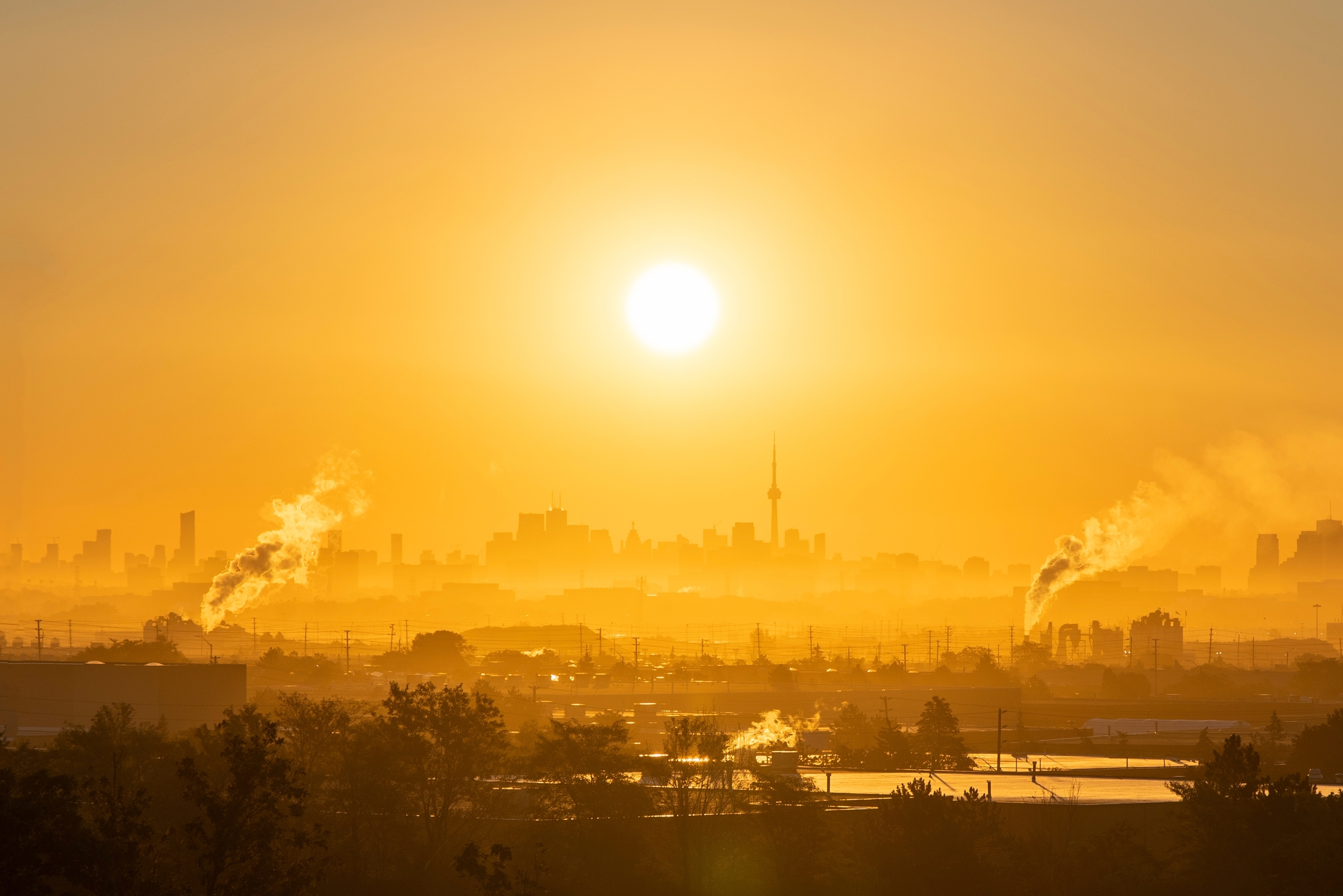 This Canadian city has the worst air quality in the world—and the skies have turned an eerie yellow