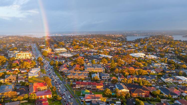 Sydney suburb aerial Sydney suburb aerial