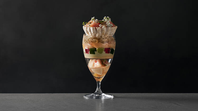 Indulgent in an extravagant seasonal dessert