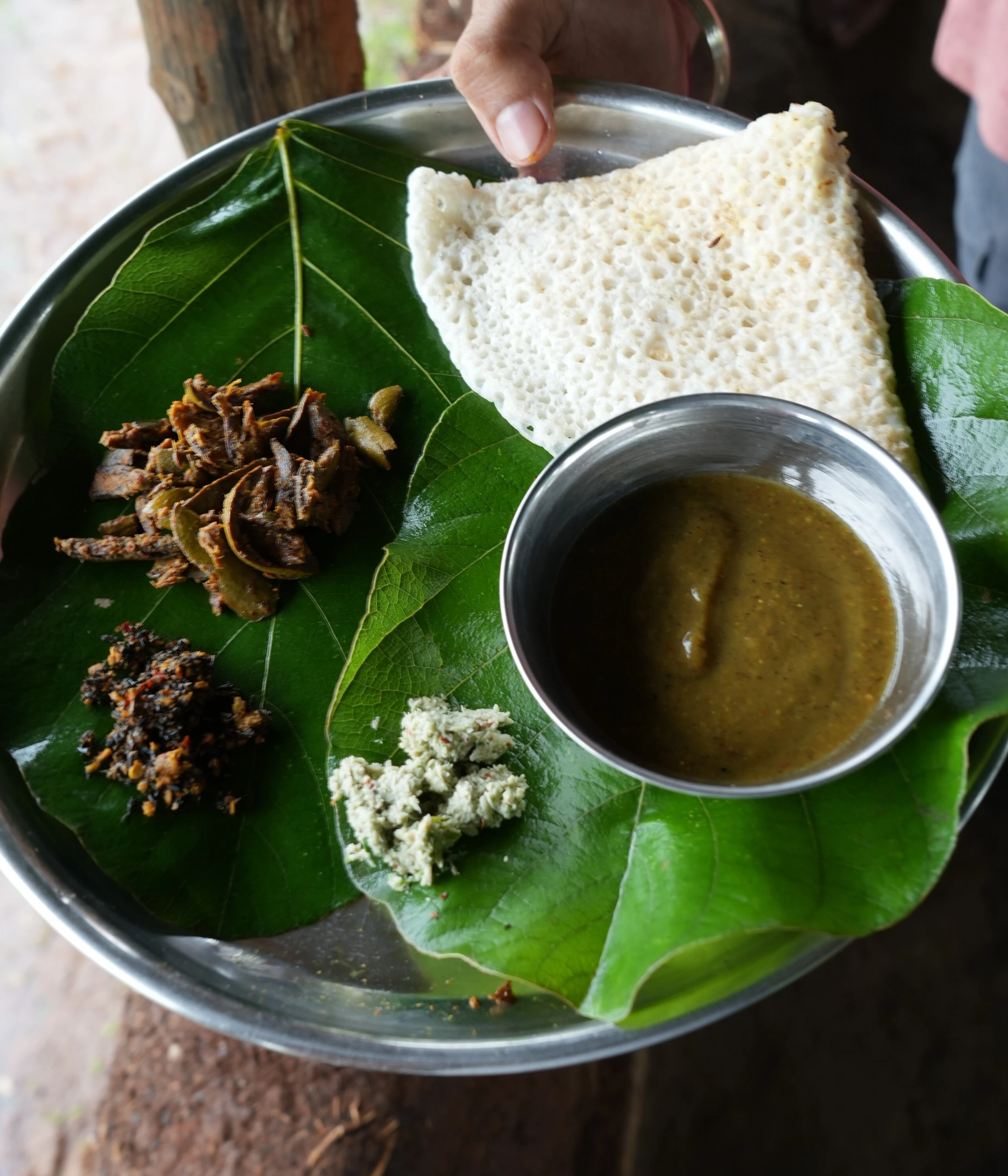 Mahua ki sabzi, foraged on a Monks Bouffe walk