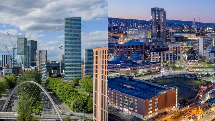 Manchester, Sheffield