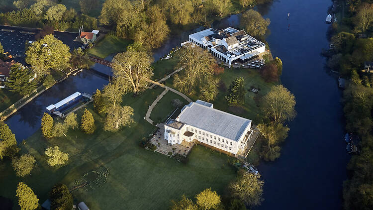 Monkey Island Estate photographed from above