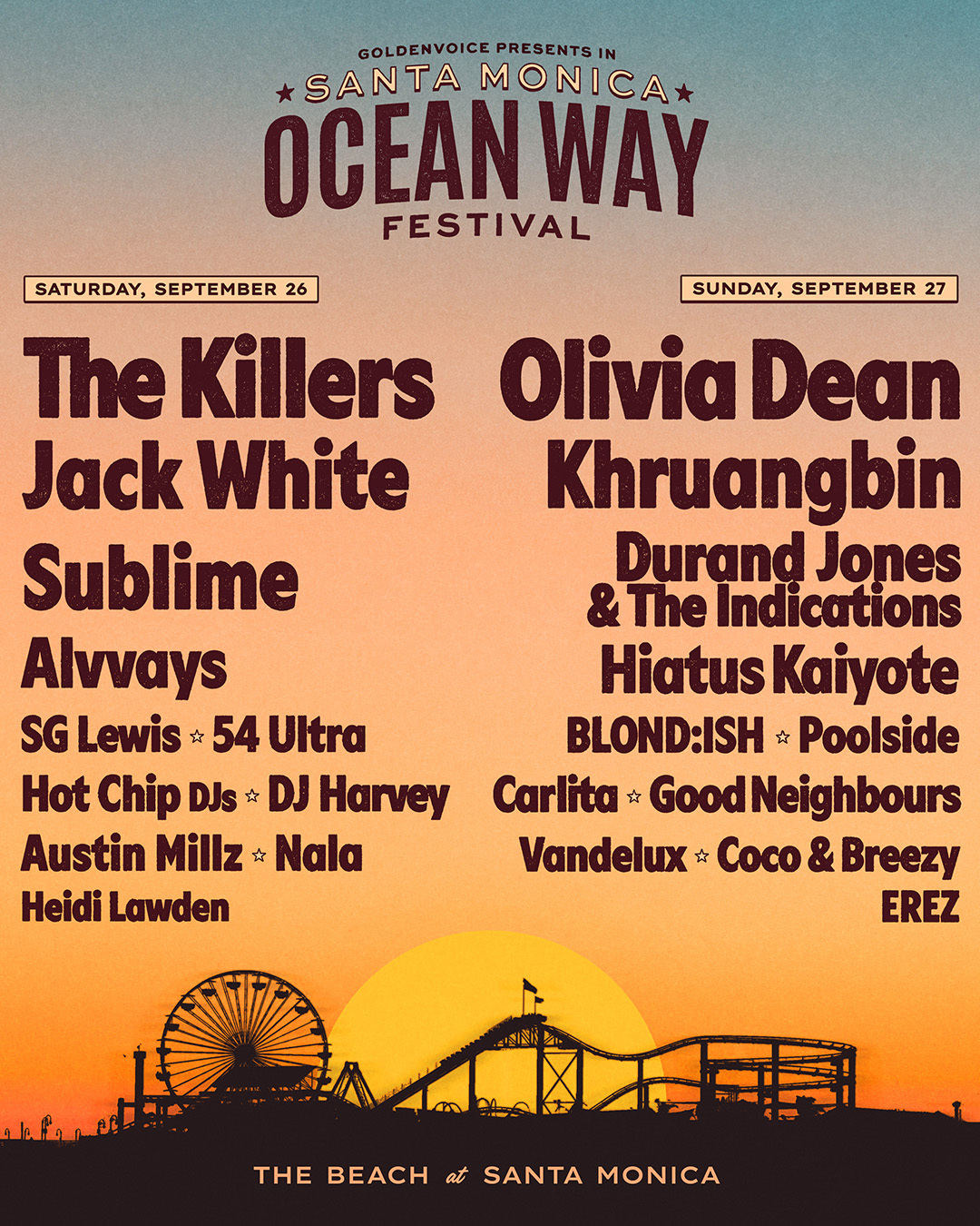 Ocean Way lineup