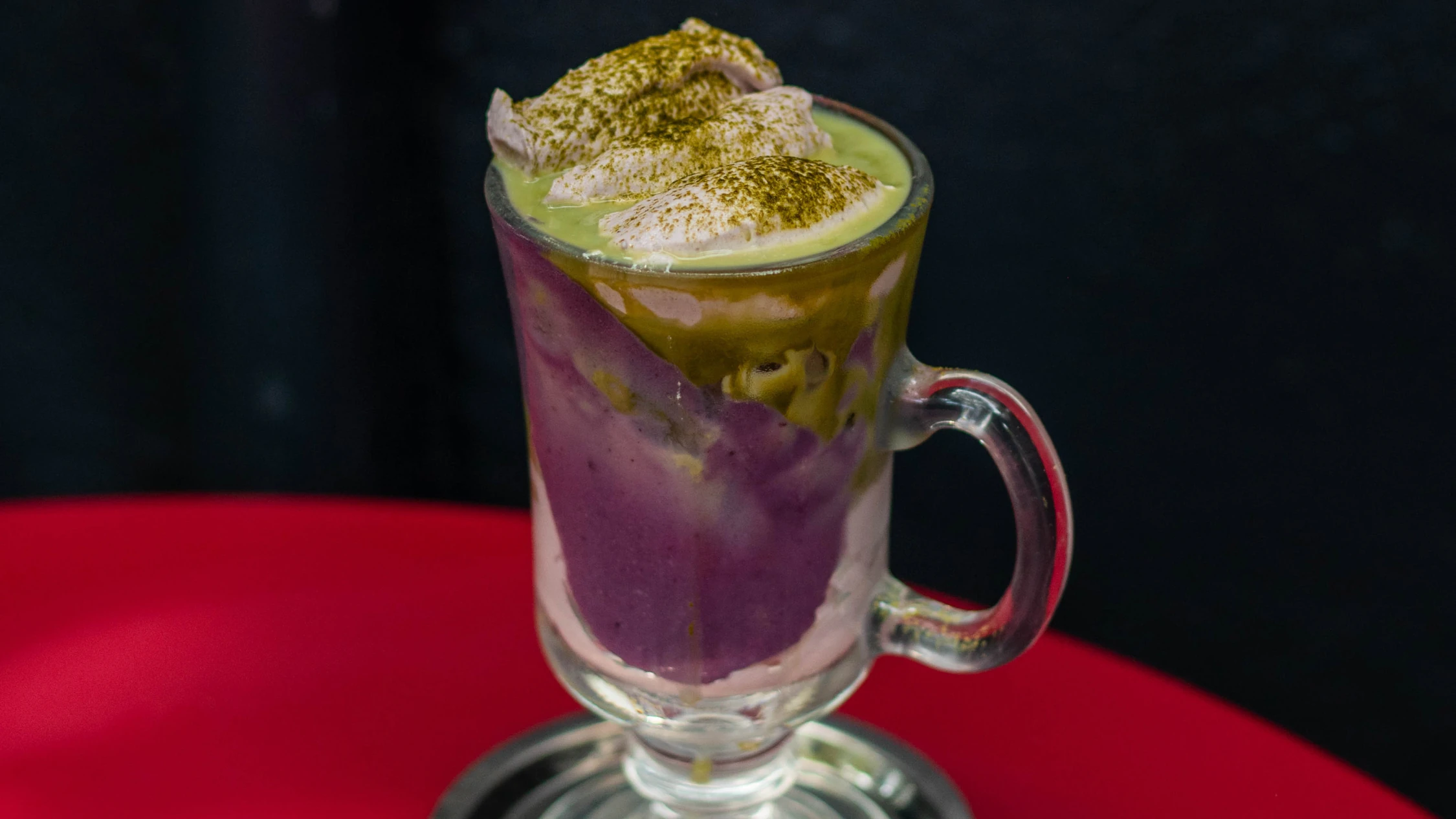 Ube drink at Adhika