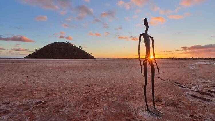 Wander through this outback exhibition at Lake Ballard