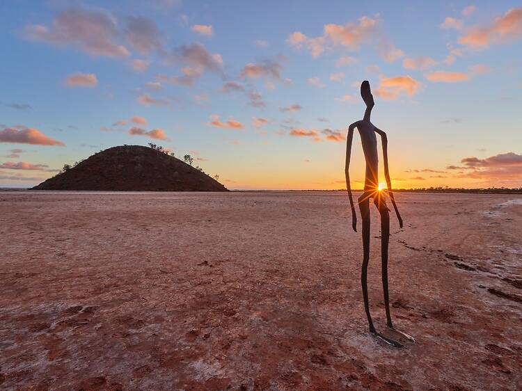 Wander through this outback exhibition at Lake Ballard