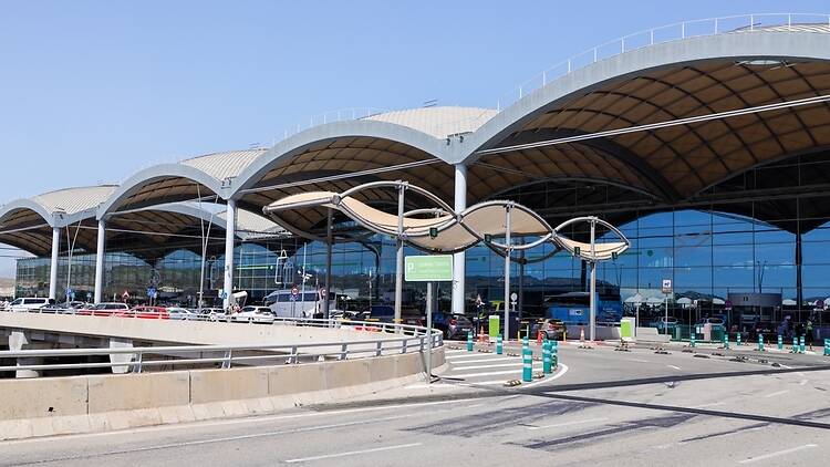 Alicante airport in the summer time Alicante airport in the summer time