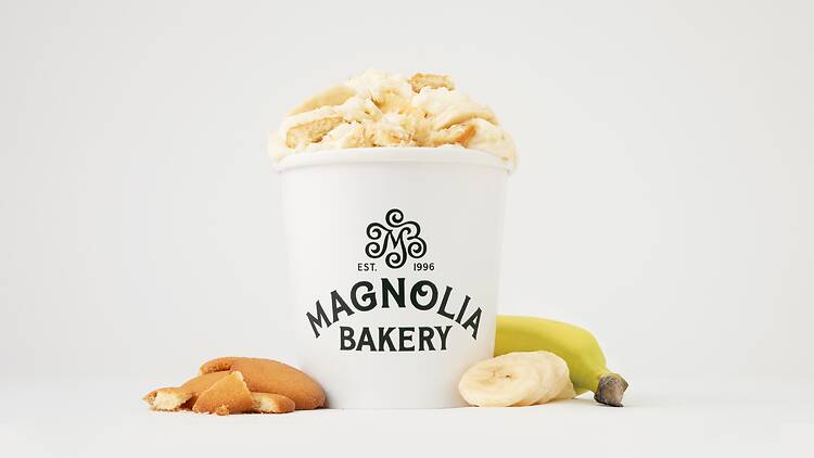 Magnolia Bakery's banana pudding. Magnolia Bakery's banana pudding.