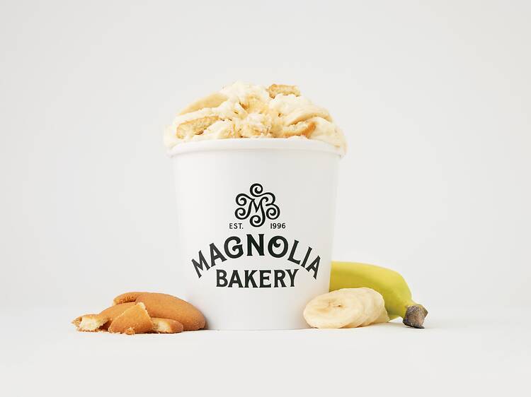 Magnolia Bakery is giving away free banana pudding all over NYC this month
