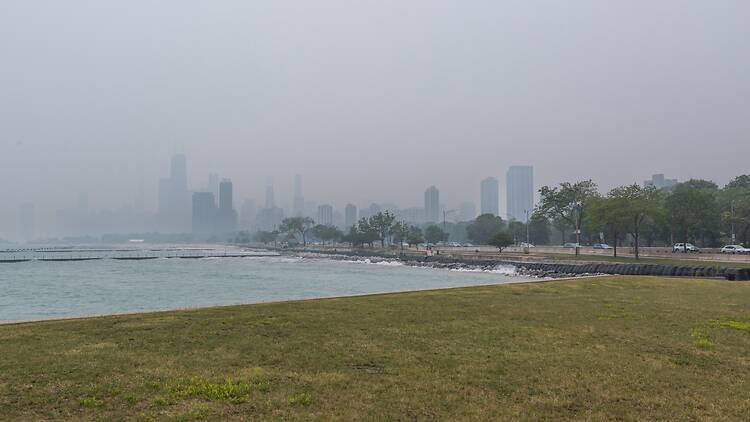 Wildfire smoke in Chicago Wildfire smoke in Chicago