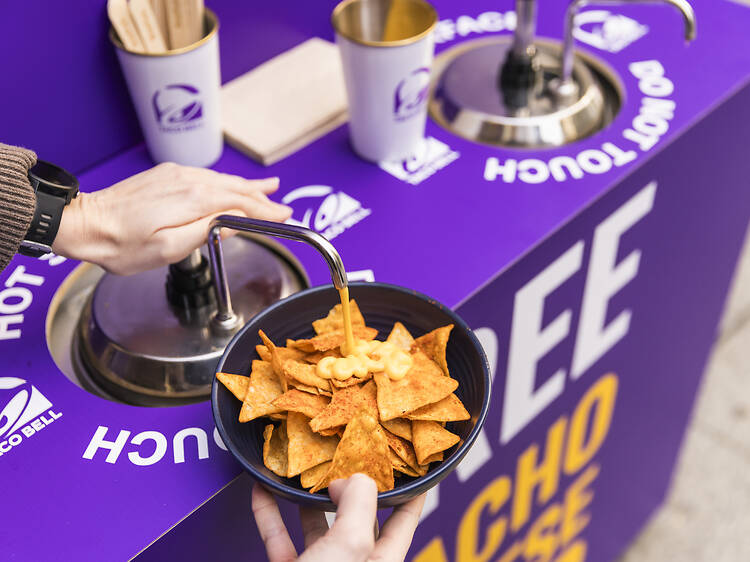 Load up your lunch at this unlimited nacho cheese tap in the CBD and score a free Taco Bell burrito Load up your lunch at this unlimited nacho cheese tap in the CBD and score a free Taco Bell burrito