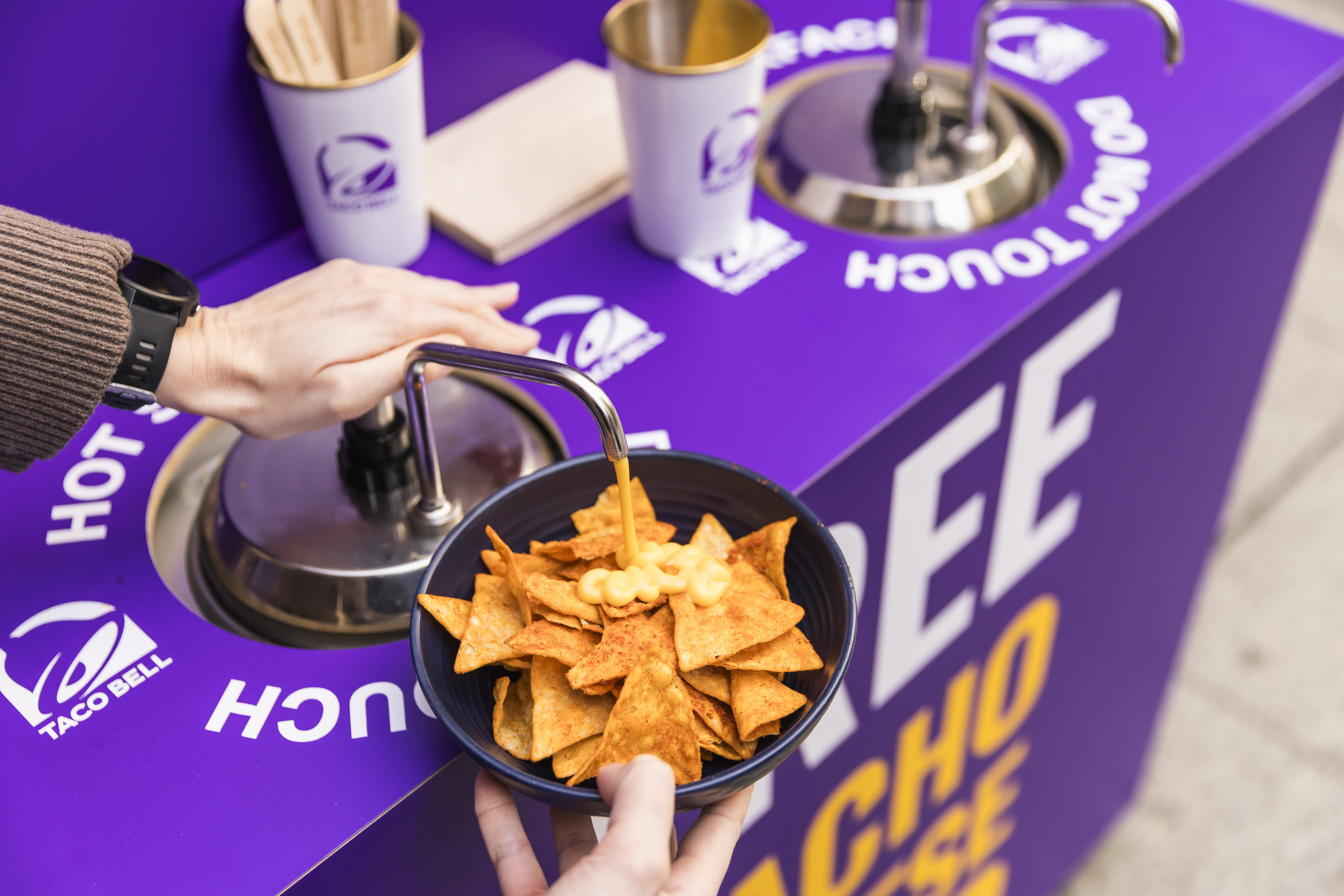 Load your lunch at this unlimited nacho cheese tap in Melbourne CBD