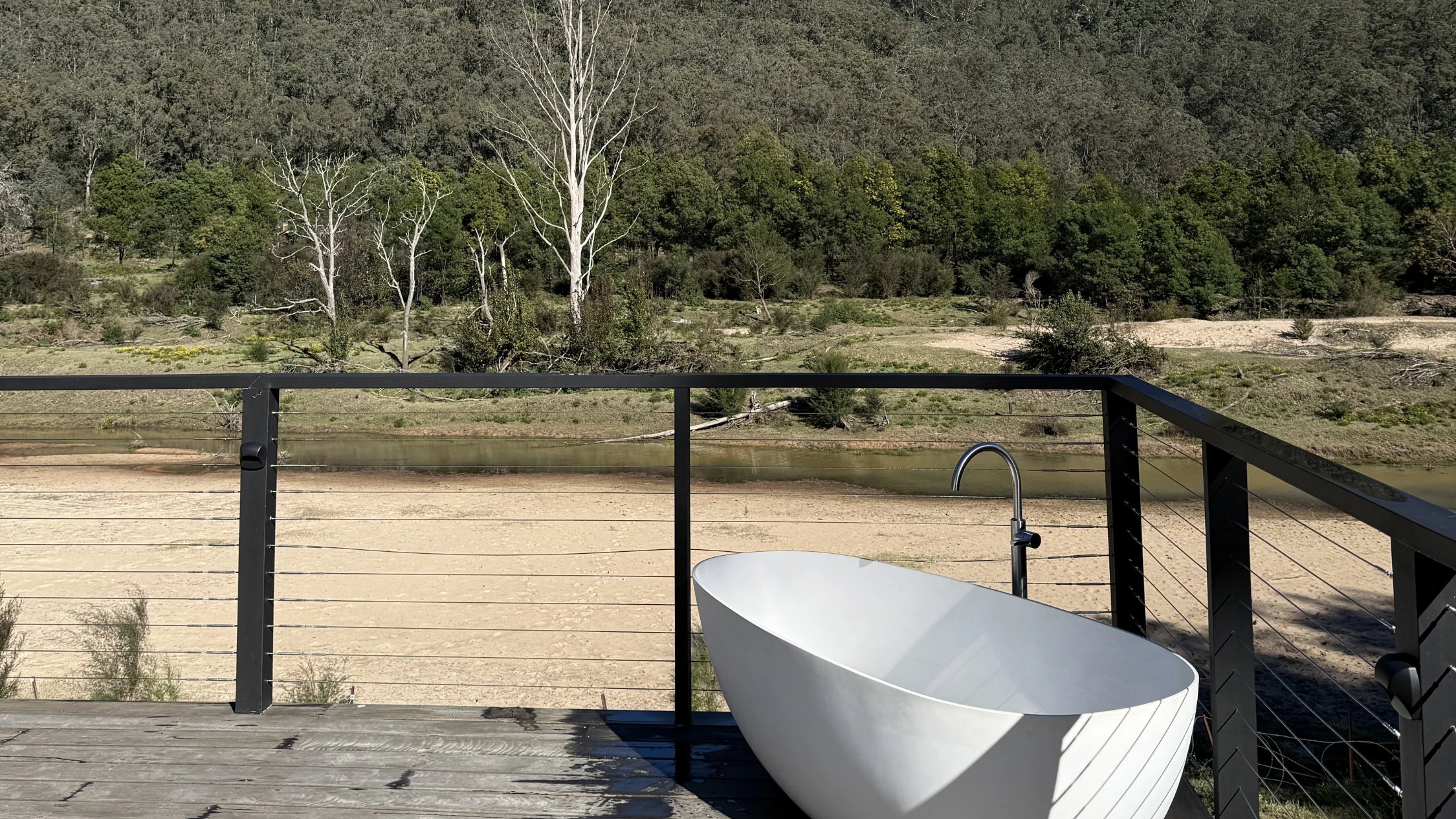 One of the tubs at Ashwood AFrame