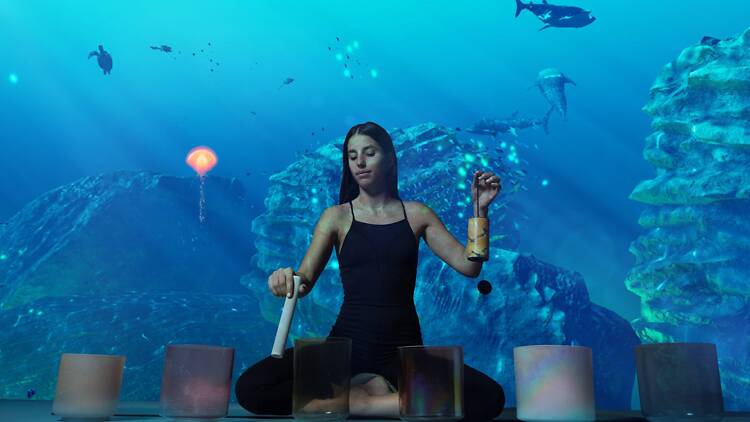 Try underwater sound healing and yoga at Su Va Na Try underwater sound healing and yoga at Su Va Na