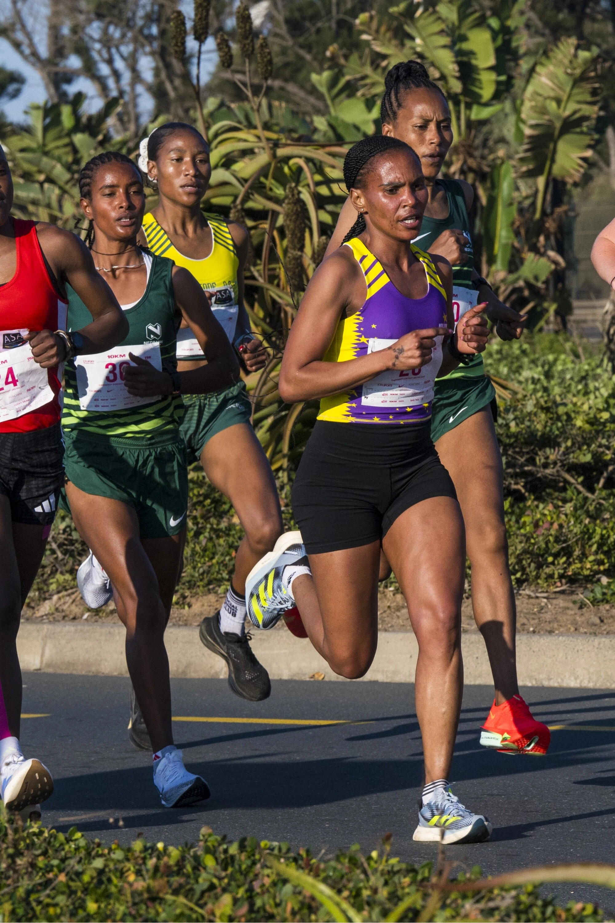 One top contender among the elite athletes chasing victory is Lesotho's national 10km record holder, Neheng Khatala.