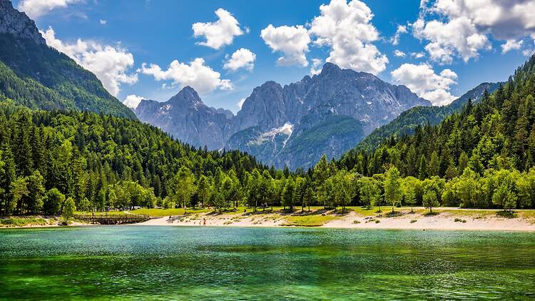 Valley in the Triglav National Park, Julian Alps, Slovenia Valley in the Triglav National Park, Julian Alps, Slovenia