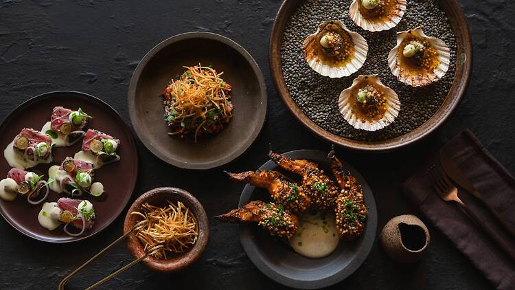 different Eentrées at The Meat & Wine Co