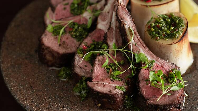 lamb cutlets and bone marrow