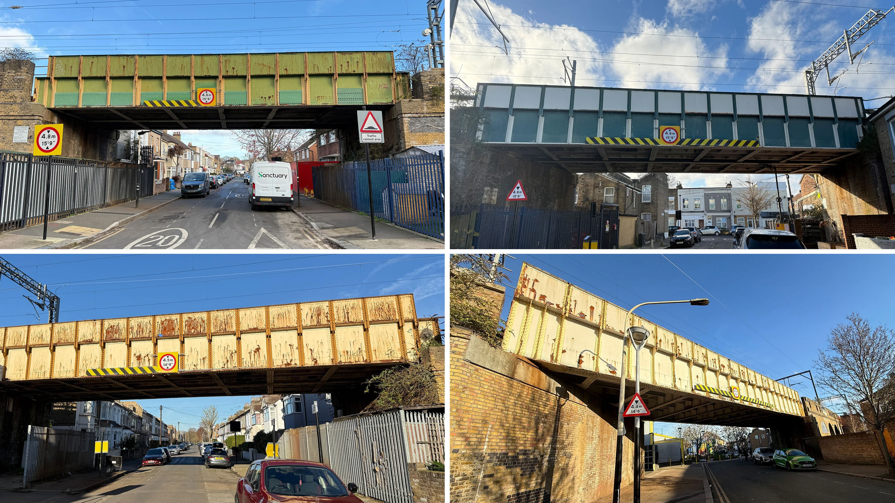 Bridges at Talbot Road, Strode Road, Stracey Road and Latimer Road