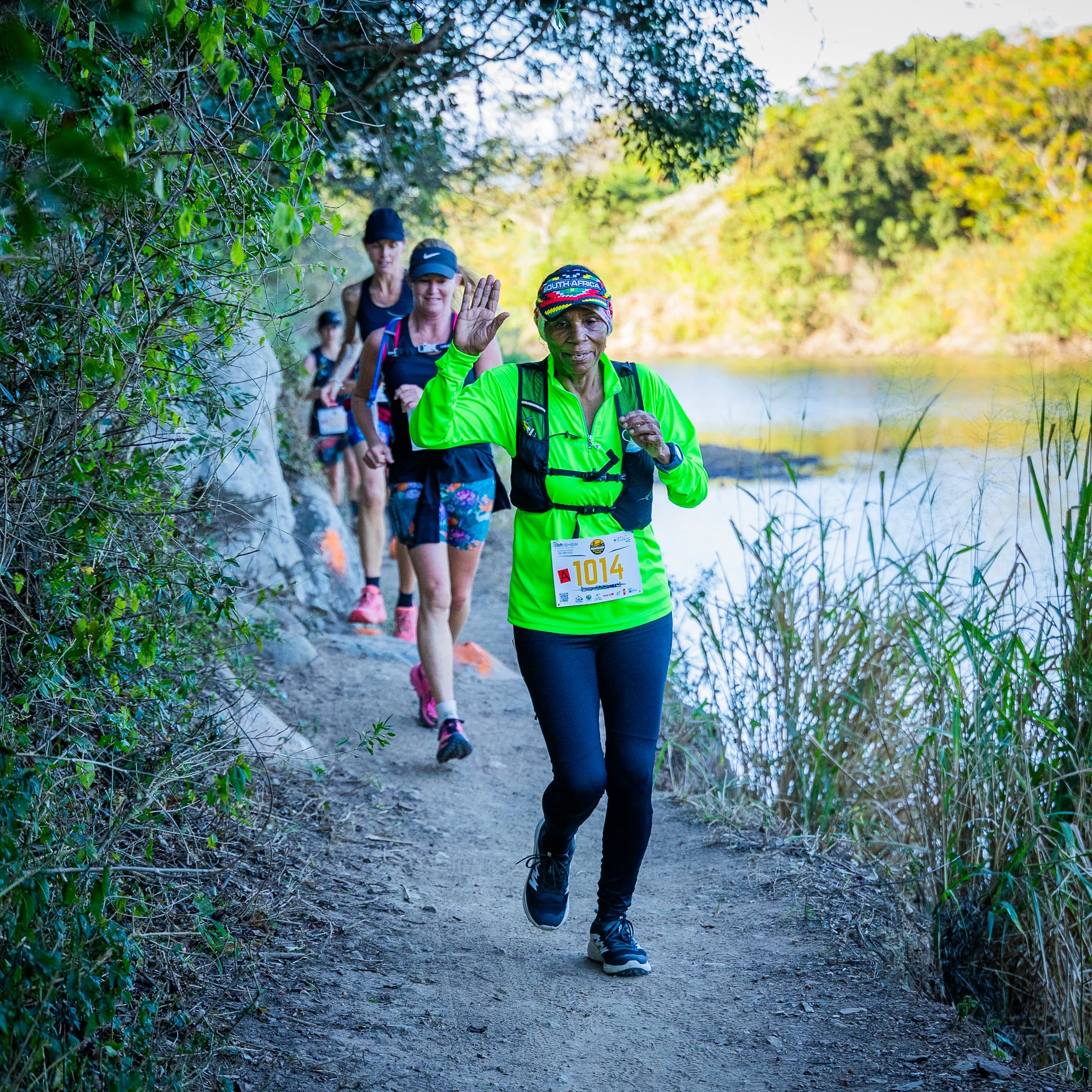 Trail running at Crocworld in Scottburgh.