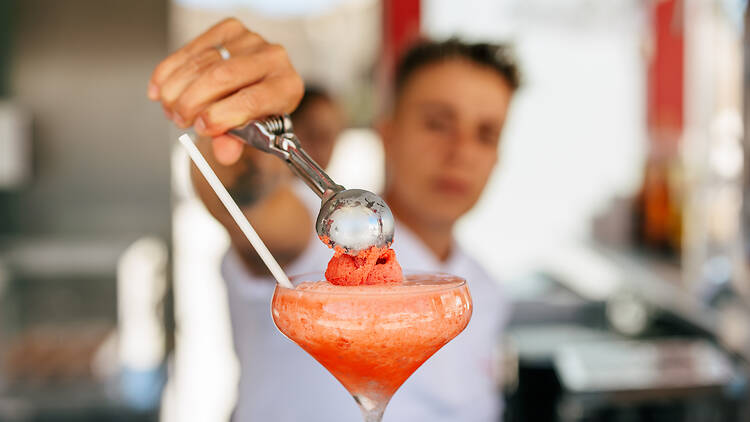 Santini Cocktails com gelado na Santini