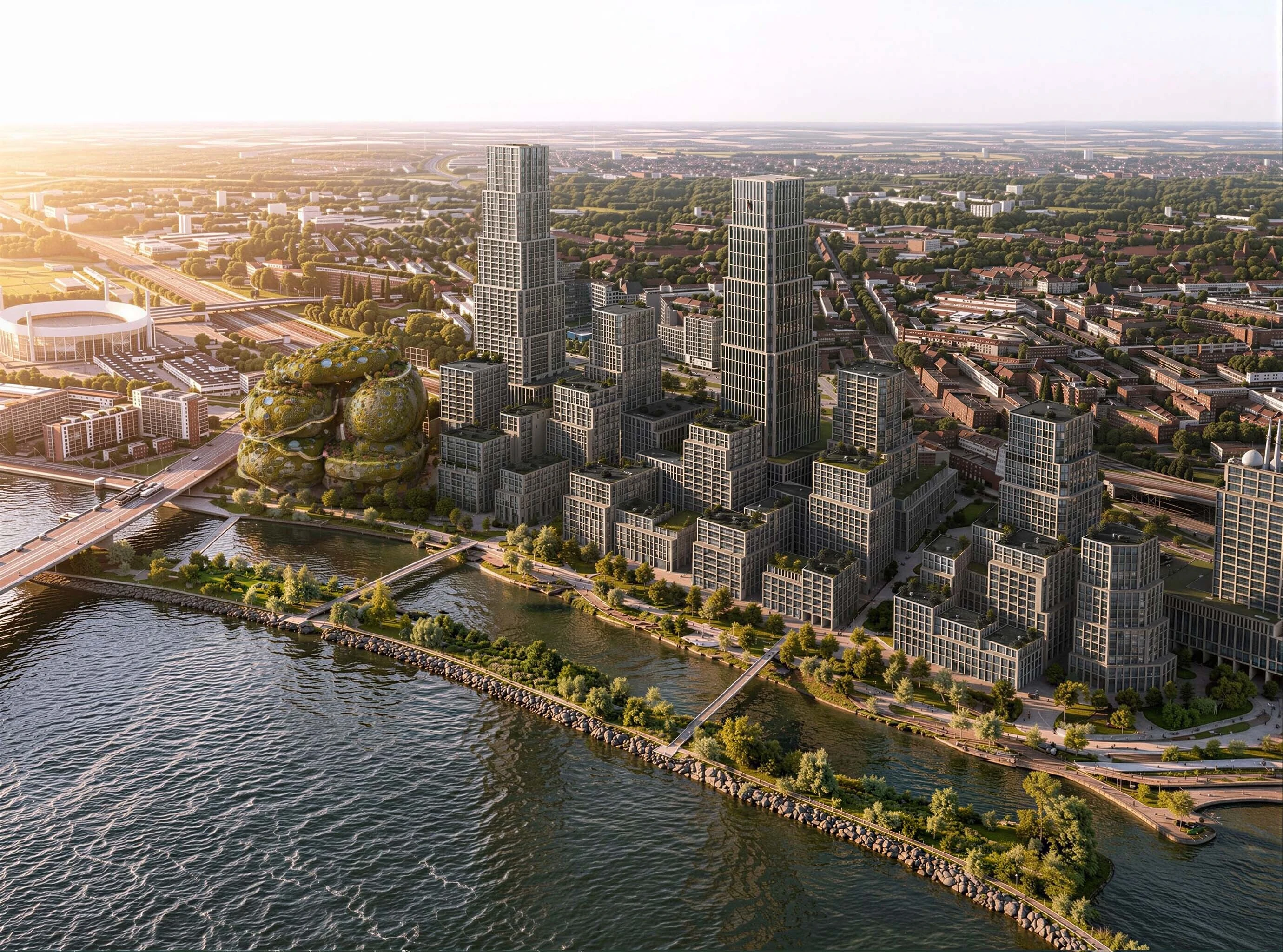 Rotterdam Rocks from birdseye view