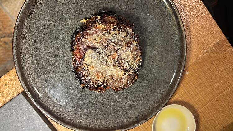 The onion parmigiana at Rastrello Cucina & Giardino