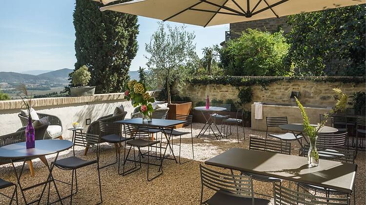 The terrace at Rastrello Boutique Hotel