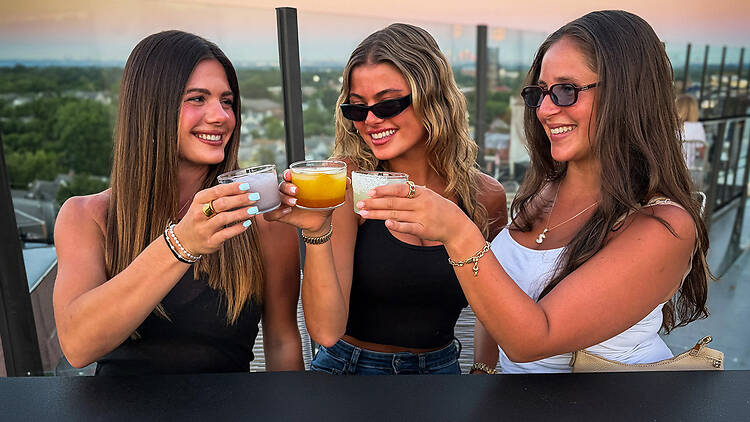 cocktails, rooftop cocktails, rooftop (Stout NYC Hospitality Group)