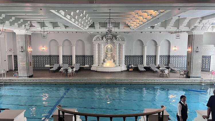 | The pool at the InterContinental Chicago Magnificent Mile