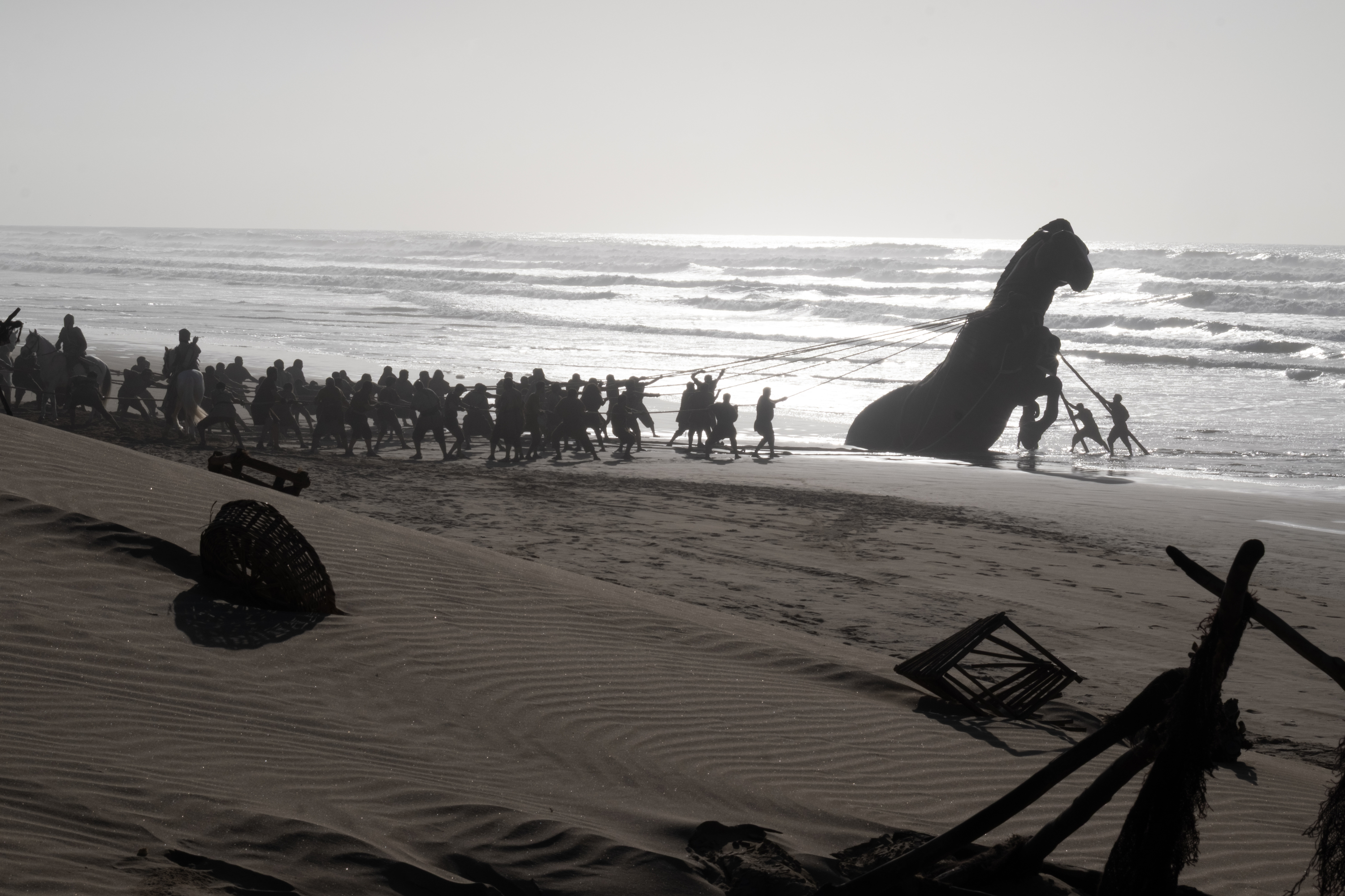 THE ODYSSEY, written, produced, and directed by Christopher Nolan.