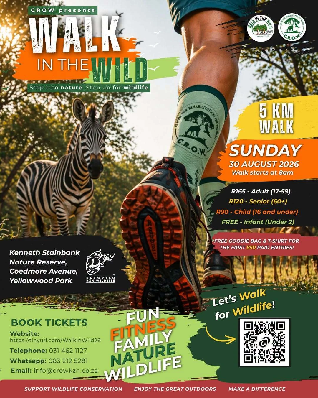 Explore forest trails at CROW's annual Walk in the Wild fundraiser. 