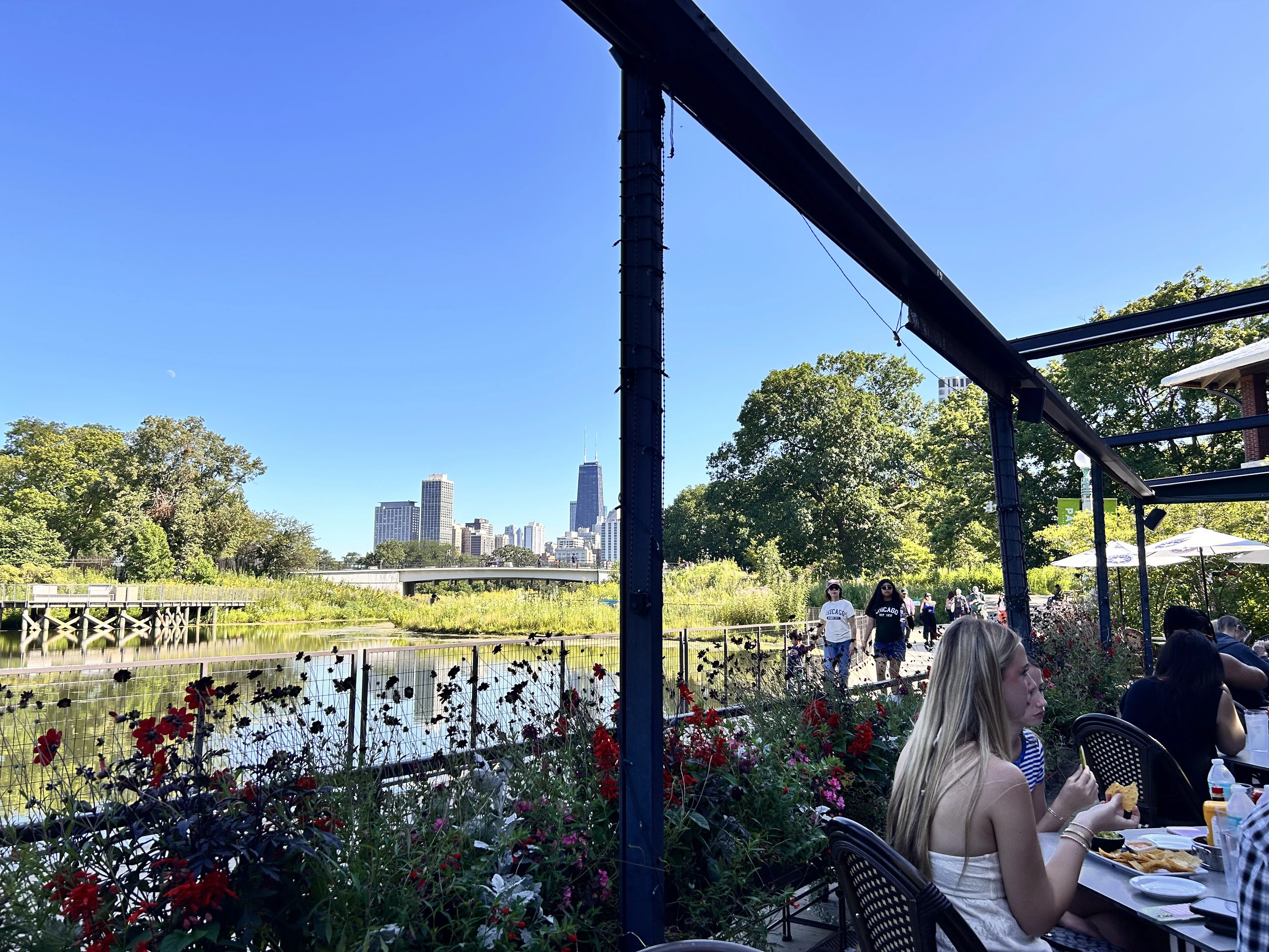 The patio at Cafe Brauer