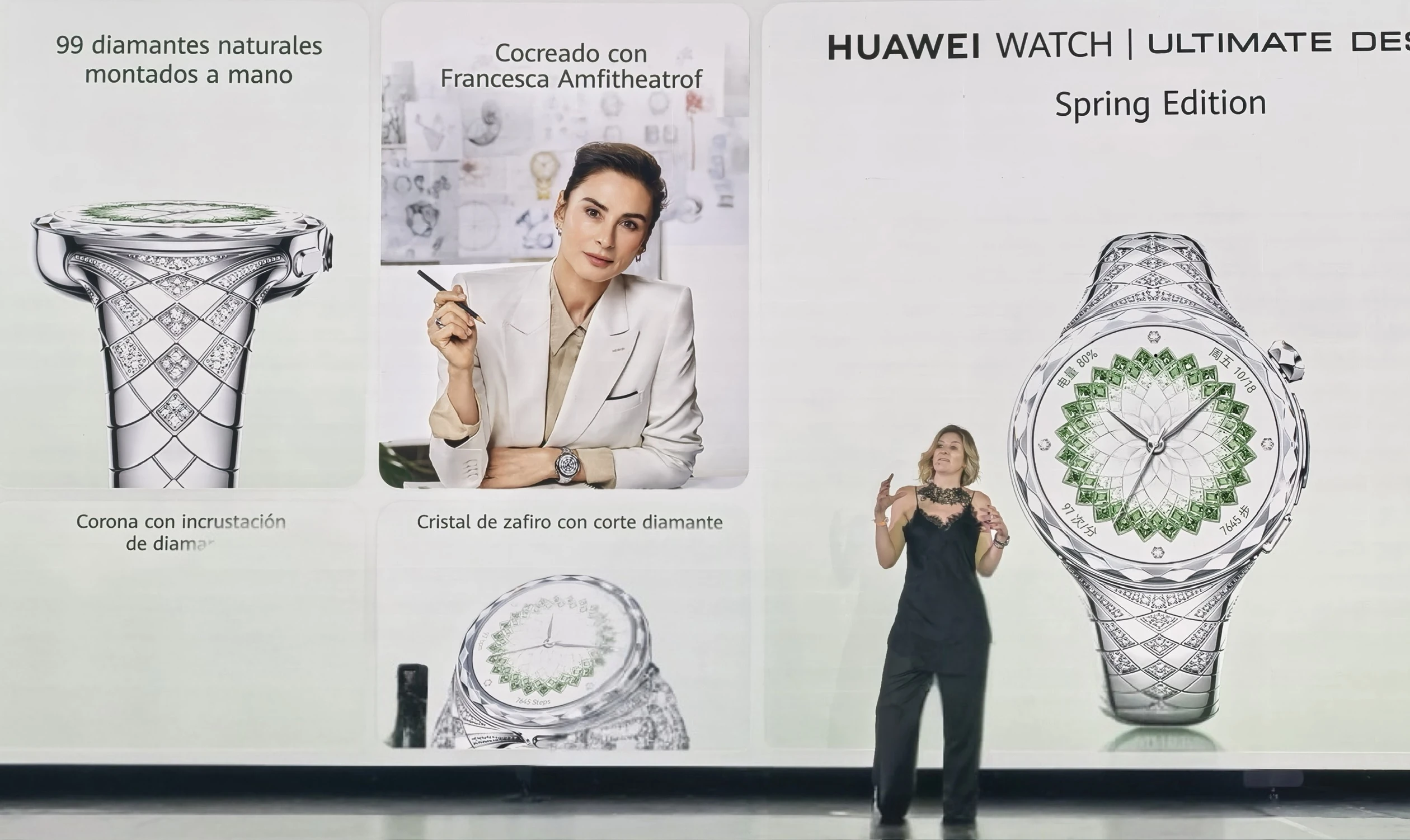 Alix Durnhofer Oberwager presenta el Huawei Watch Ultimate Desing 