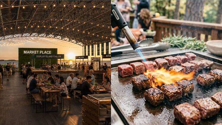 (Left) Marketplace by Indoguna (Right) Swag Social - Signature Shio Kombu Beef Cubes (Left) Marketplace by Indoguna (Right) Swag Social - Signature Shio Kombu Beef Cubes