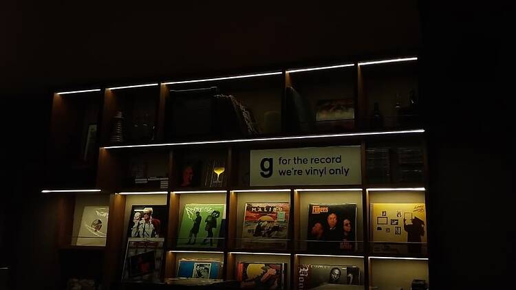 Genre's vinyl collection is best shown off on weekends.