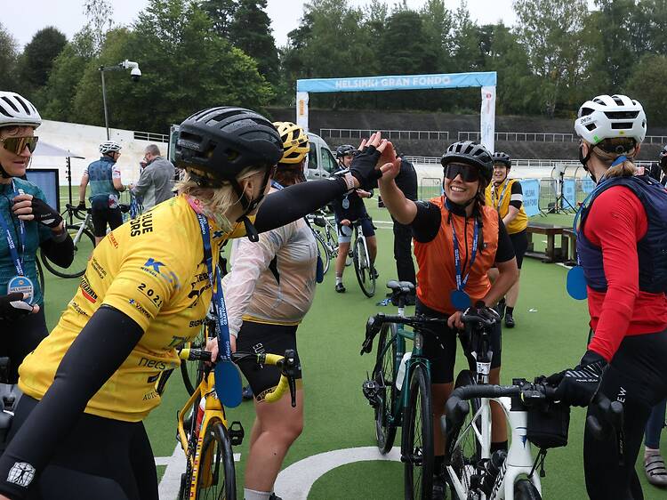 30.8. Gran Fondo -pyöräilytapahtuma, Helsingin velodromi