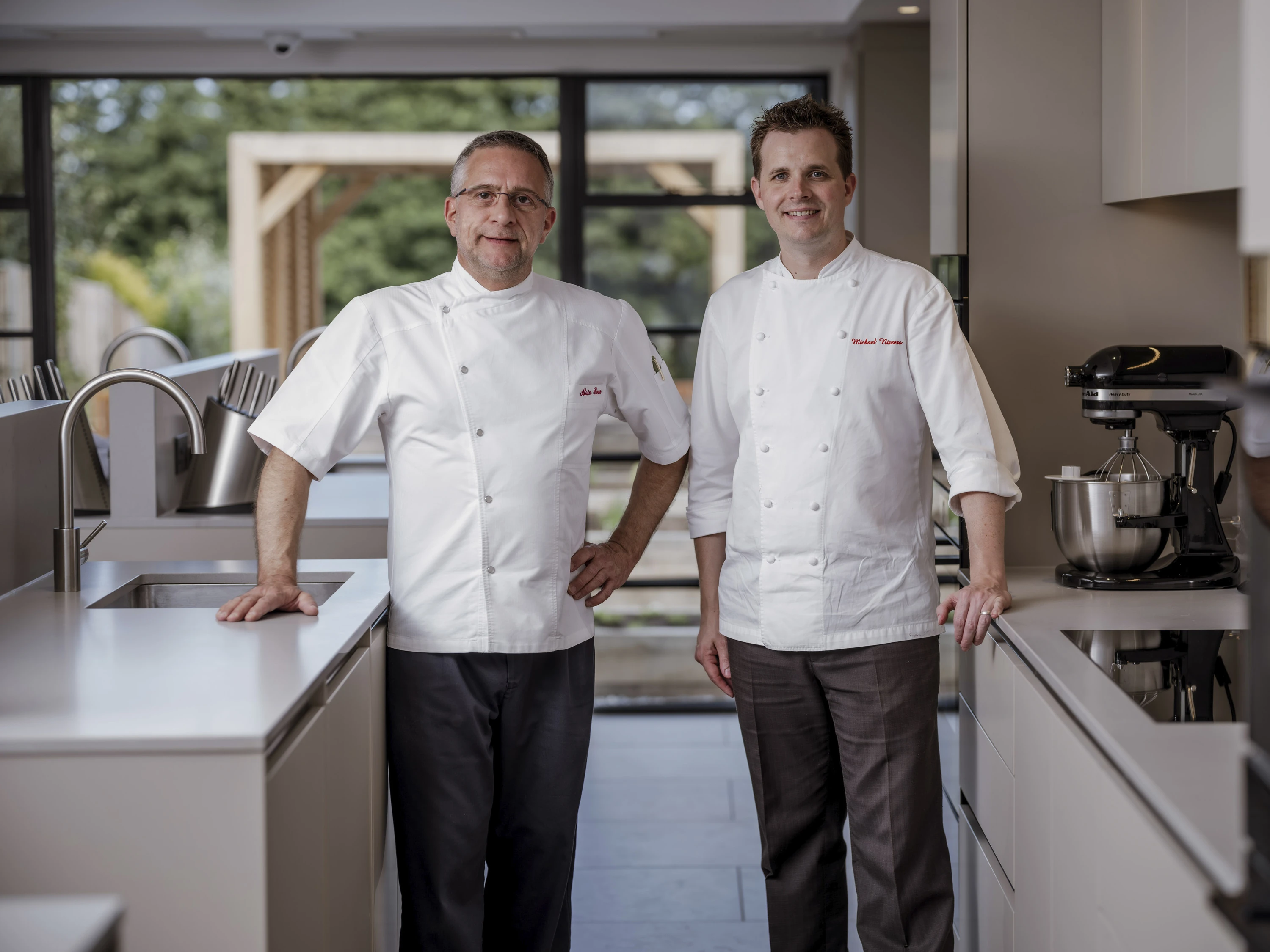 Chef Alain Roux Chef Michael Nizzero credit Lateef Okunnu