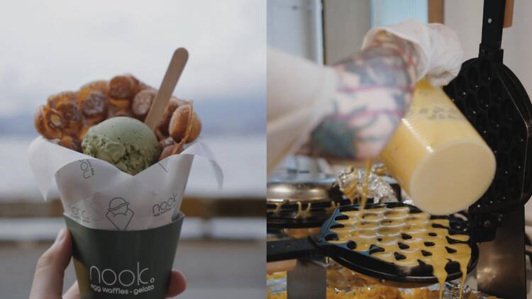Nook. Eggwaffles & Gelato