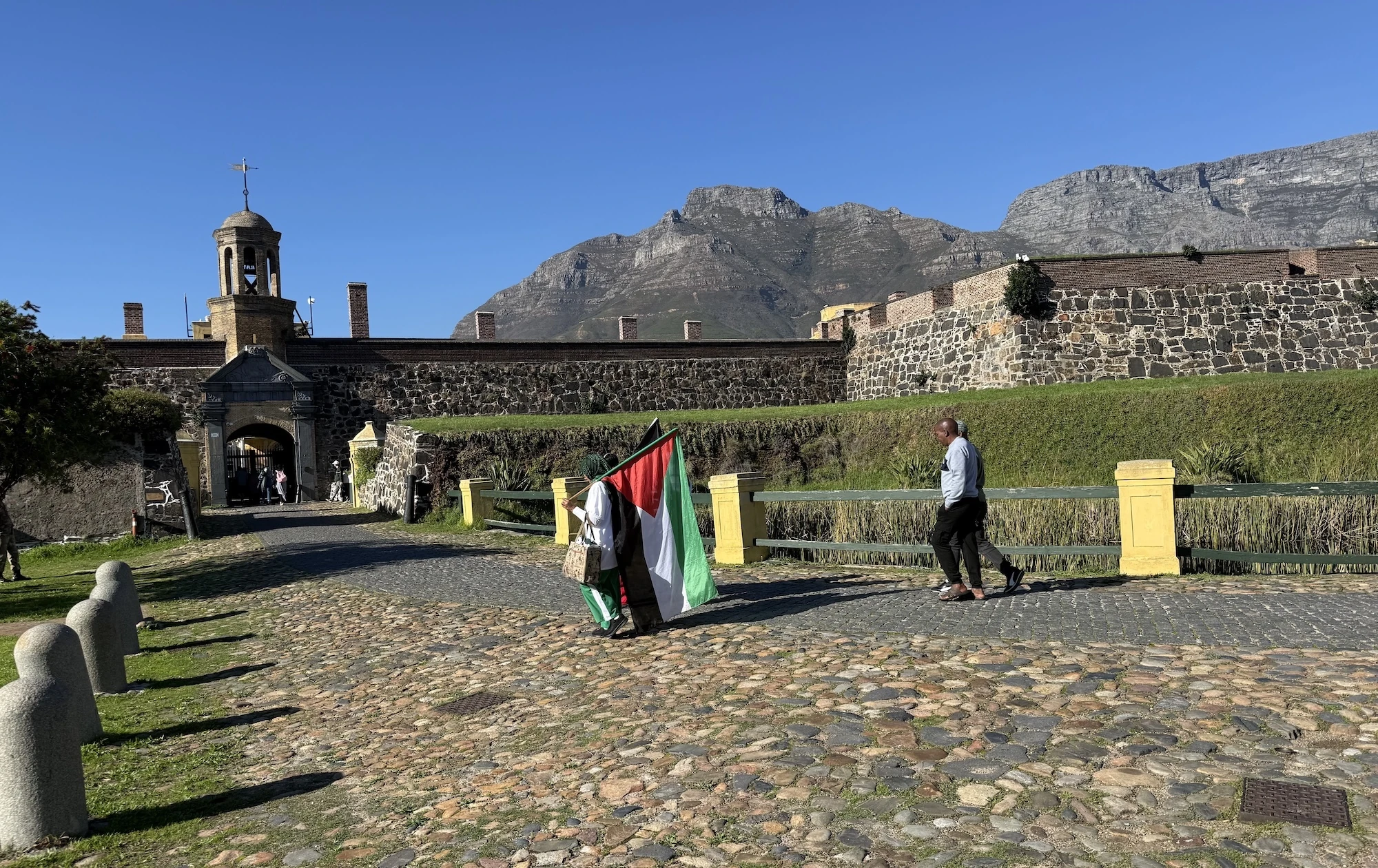 Yanga's Black History walking tour begins outside the Castle of Good Hope, which is open to visitors and also acts as a civic venue for community gatherings and protest meetings.