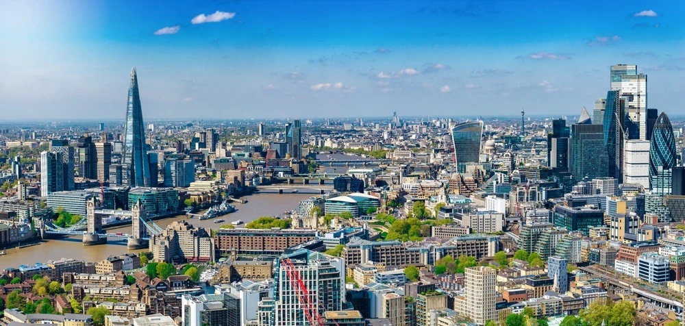 London skyline, April 2026