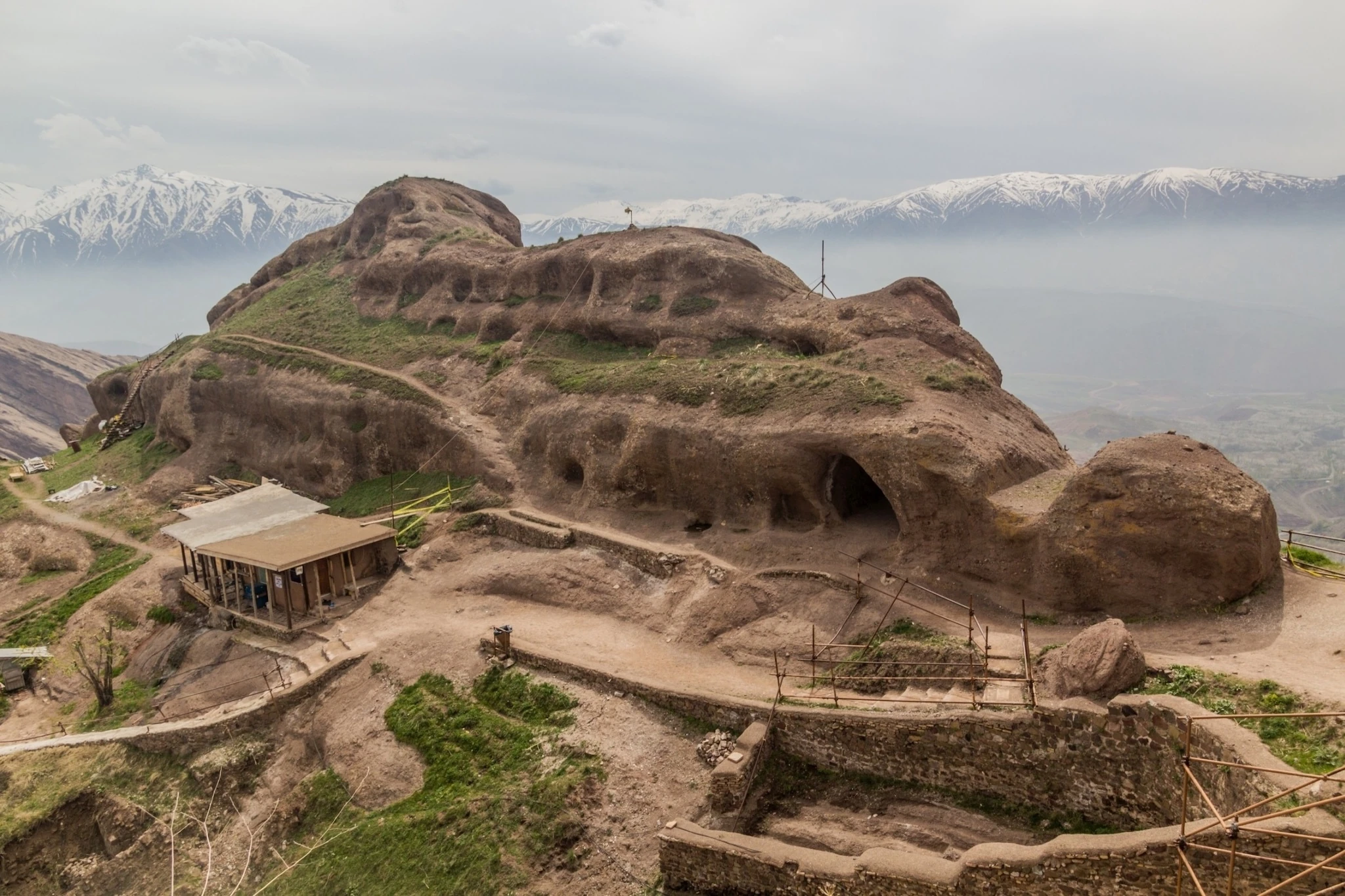 Ruins of Alamut Castle in Iran