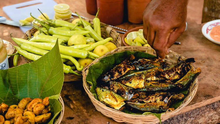 Feasts cooked by kakis at The Local Beat, Bicholim