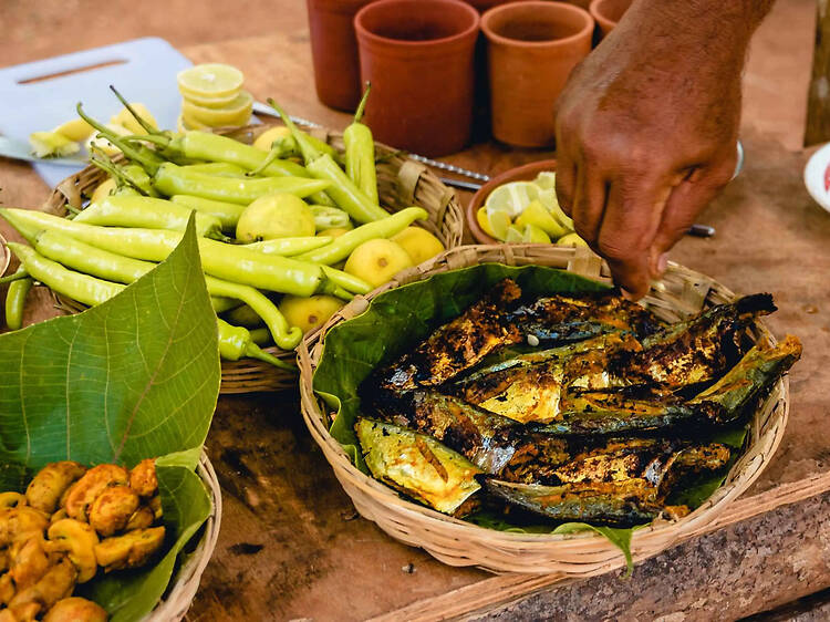 Feasts cooked by kakis at The Local Beat, Bicholim