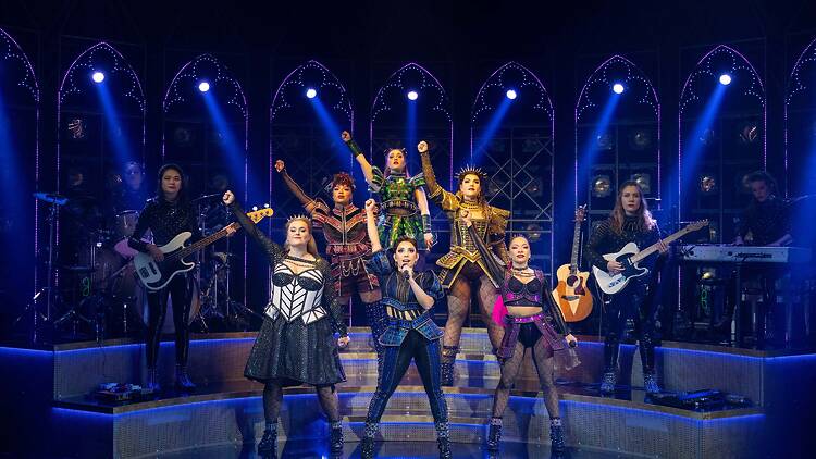 Six the Musical The cast of 'Six the Musical' on stage.
