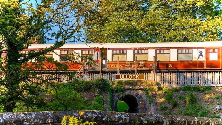 The converted Pullman carriage in Ullock The converted Pullman carriage in Ullock