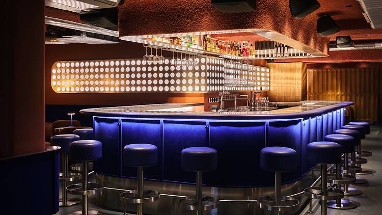 The basement cocktail bar at Flipdog