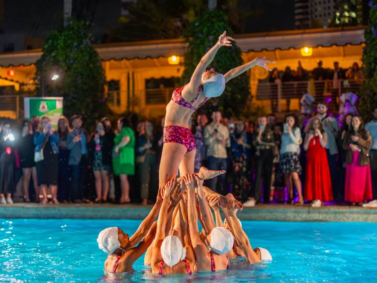 Aqualillies Summer Watershow at Golden Hour
