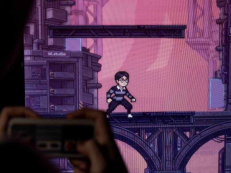 Watch yourself become a pixelated character at bit.studio gallery