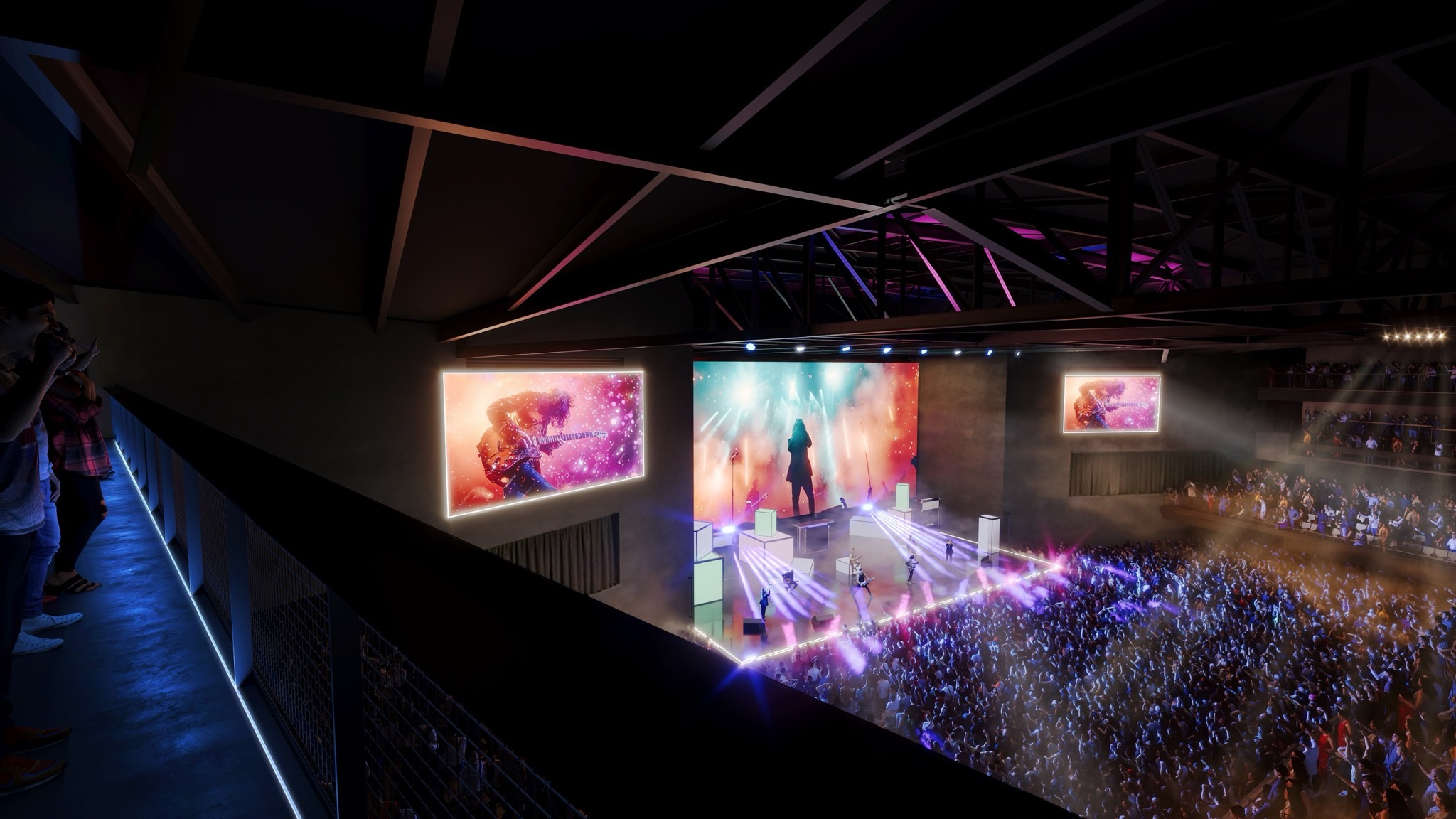 OCVIBE concert hall standing balcony